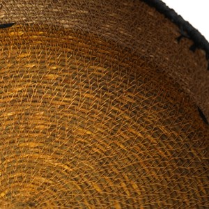Corbeille de rangement jaune