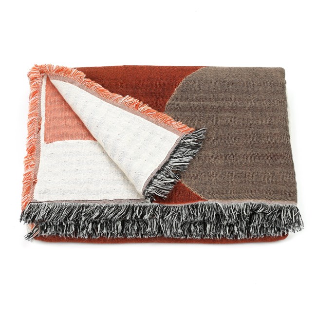 Plaid géométrique coton