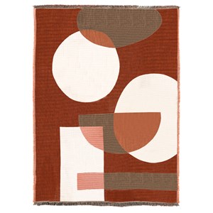 Plaid géométrique coton