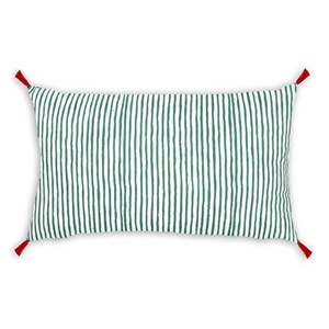 Coussin d'extérieur citrons et fleurs Rectangle