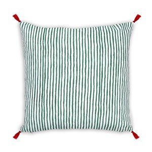 Coussin d'extérieur citrons et fleurs Carré