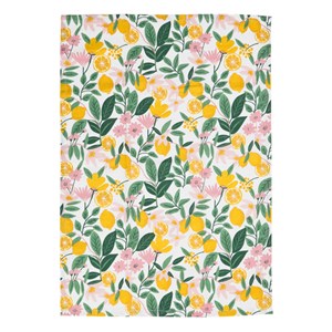 Torchon fleurs multicolores