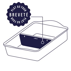 Plat pour le four ajustable Cookut