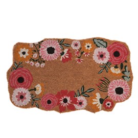 Paillasson fleurs