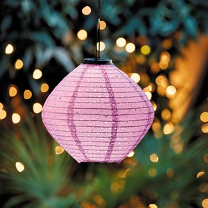 Lampion solaire violet