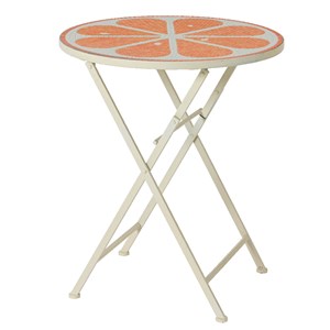 Table de jardin orange