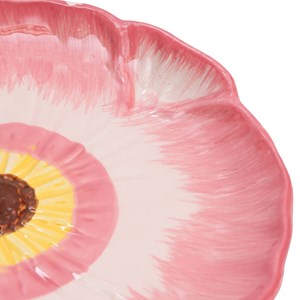 Assiette coquelicot rose