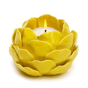 Bougeoir artichaut Jaune