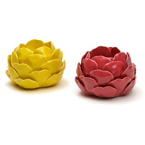 Bougeoir artichaut Jaune