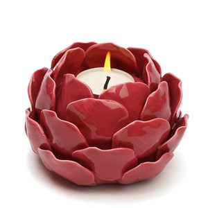 Bougeoir artichaut Rose