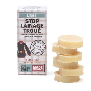 Palets de savon protection laine cèdre