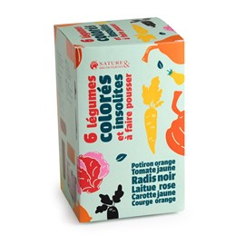 Coffret 6 légumes insolites colorés
