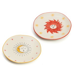 Assiette en céramique soleil