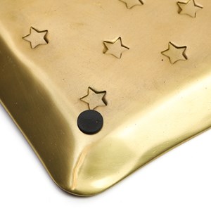 Plateau en métal étoiles