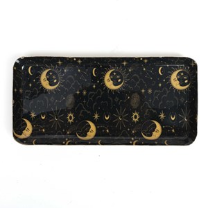 Plateau en métal lunes et étoiles