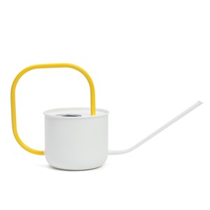 Arrosoir blanc et jaune