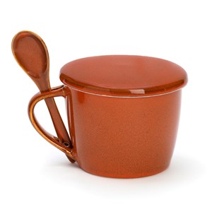 Bol à soupe avec couvercle Orange