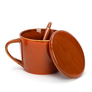 Bol à soupe avec couvercle Orange