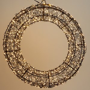 Couronne de Noël lumineuse