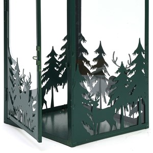 Lanterne forêt de Noël