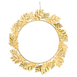 Couronne de Noël dorée