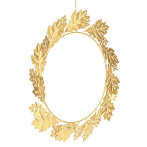 Couronne de Noël dorée