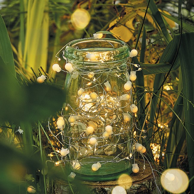 Guirlande solaire boules lumineuses