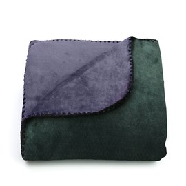 Plaid bicolore recyclé