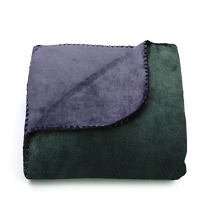 Plaid bicolore recyclé