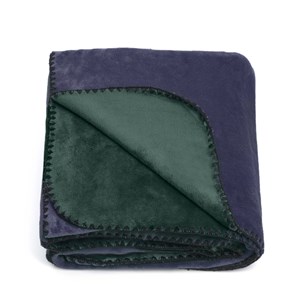 Plaid bicolore recyclé