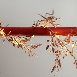 Guirlande lumineuse feuillage cuivré