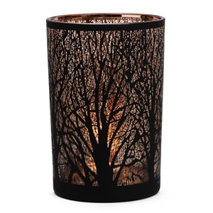 Photophore forêt en verre Grand modèle