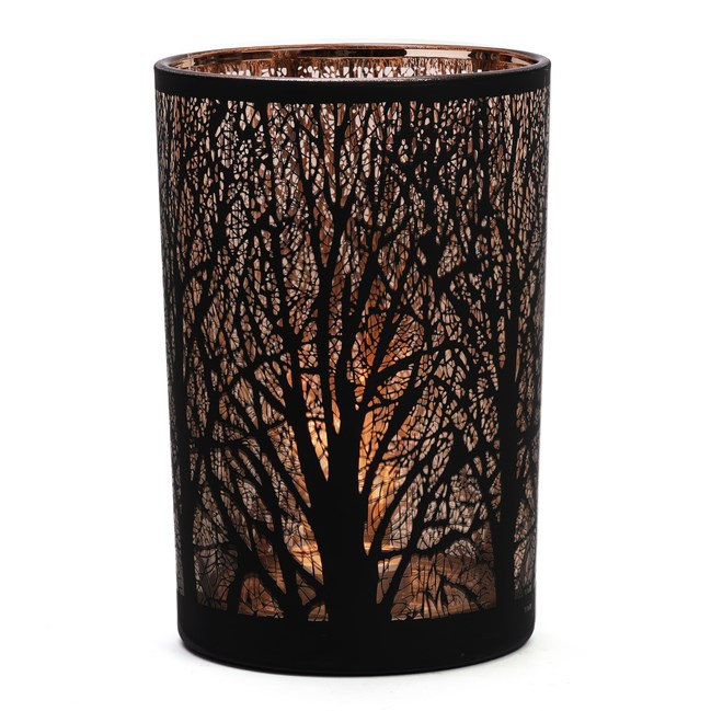 Photophore forêt en verre