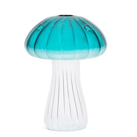 Vase champignon en verre