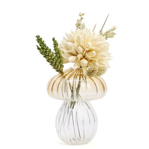 Vase champignon beige