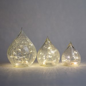 Set 3 lampes gouttes lumineuses