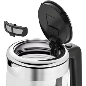 Bouilloire théière en verre Cromargan