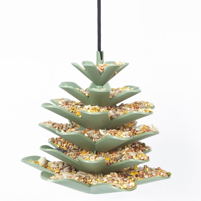 Mangeoire à oiseaux recyclée