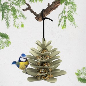 Mangeoire à oiseaux recyclée