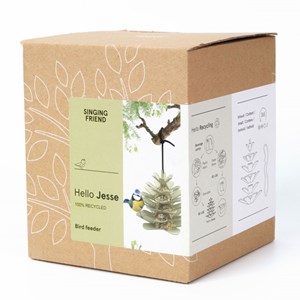 Mangeoire à oiseaux recyclée