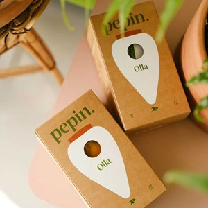 Olla en céramique Pépin Blanc grainé