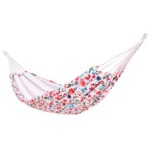 Hamac simple imprimé fleuri en coton
