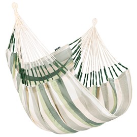 Chaise hamac simple Cumbia Outdoor comfort La Siesta bayadère vert
