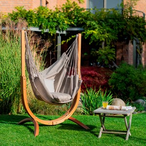 Chaise hamac simple Cumbia Outdoor comfort La Siesta gris