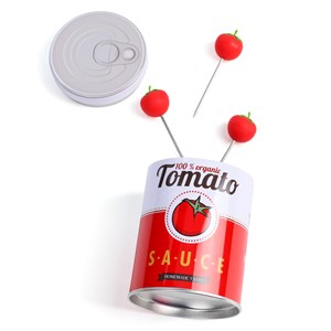 Pics apéritif tomates cerises et leur boîte Pop Art
