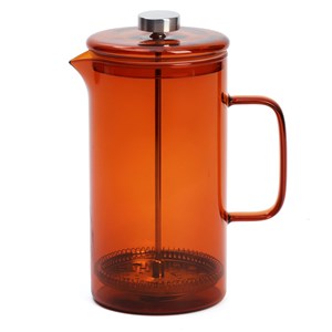 Cafetière à piston en verre borosilicate avec filtre inox