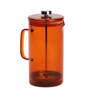 Cafetière à piston en verre borosilicate avec filtre inox
