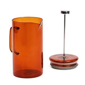 Cafetière à piston en verre borosilicate avec filtre inox