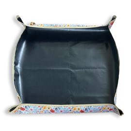 Tapis de rempotage pliable et imperméable motif fleuri 74 x 74 cm