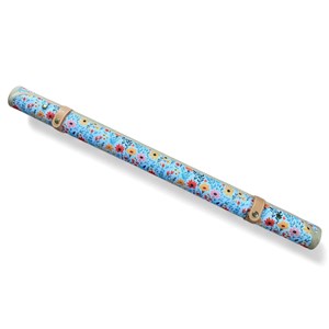 Tapis de rempotage pliable et imperméable motif fleuri 74 x 74 cm